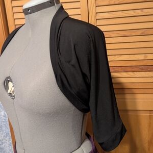 Dressbarn Black Bolero Shrug